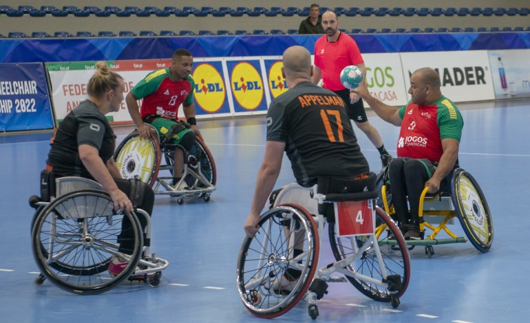 Portugal defrontou Países Baixos, esta manhã, no Pavilhão dos Pousos, Leiria