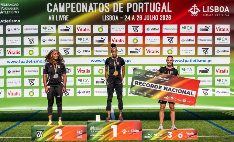 Pódios nos Campeonatos Nacionais de Atletismo