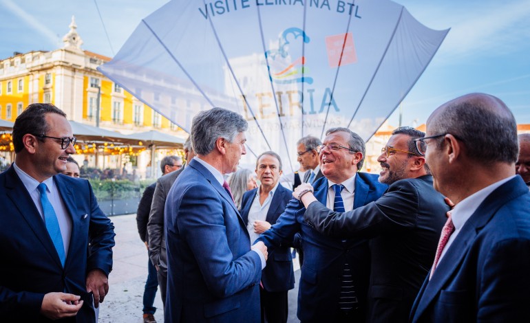 O Município de Leiria organizou um evento na Praça do Comércio, em Lisboa, para lançar a presença na BTL, enquanto município convidado