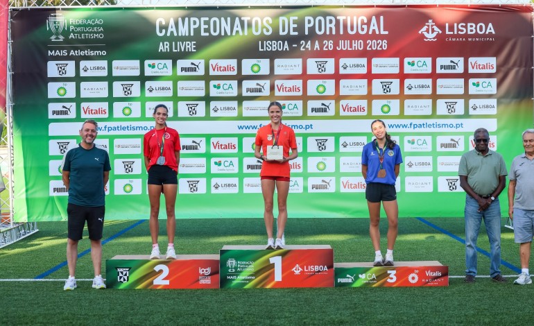 Pódios nos Campeonatos Nacionais de Atletismo