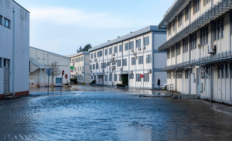 Imagens das inundações em Leiria