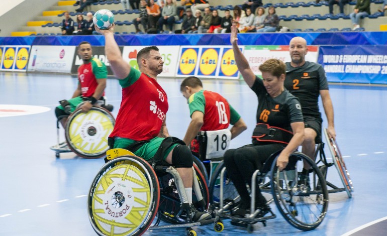 Portugal defrontou Países Baixos, esta manhã, no Pavilhão dos Pousos, Leiria