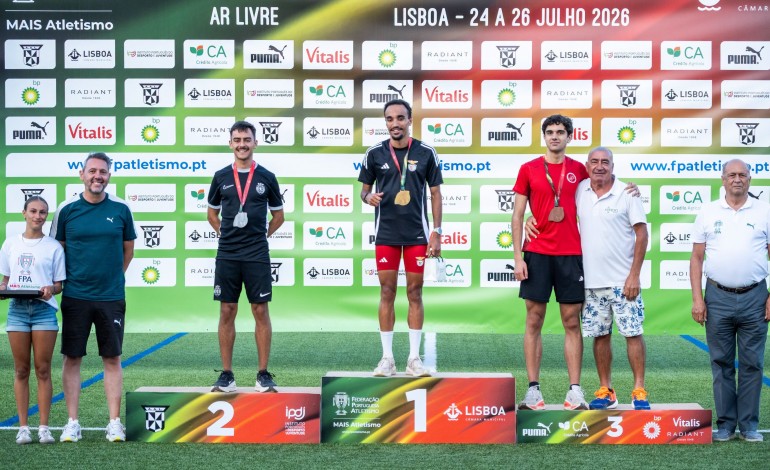 Pódios nos Campeonatos Nacionais de Atletismo